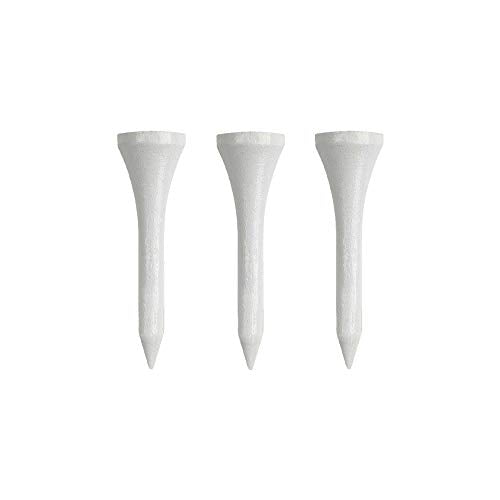 Izzo 1.75 Inch White Wood Golf Tees (200 Pack) for Golf Practice and Play