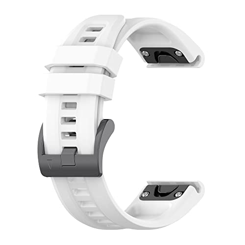 22MM Quick Fit Silicone Watch Band for Garmin - White