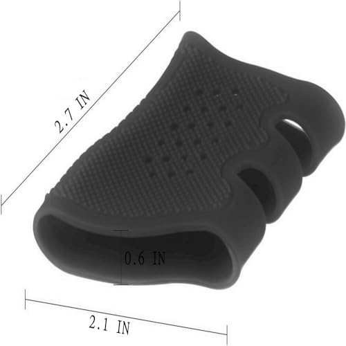Tactical Rubber Grip Sleeve for Handguns - Black