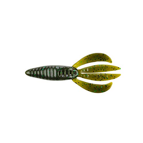 PowerBait Pit Boss Soft Bait - Green Pumpkin Green, 4" (8 Count)