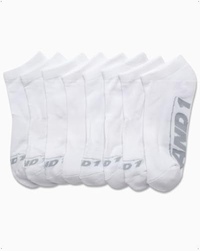 Boys Low Cut Cushioned Athletic No Show Socks - 8 Pack White