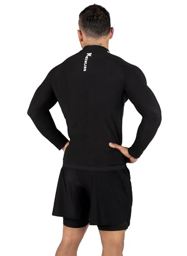 Men's Heat Trapping Sauna Suit - Long Sleeve Jacket, XX-Large - Black