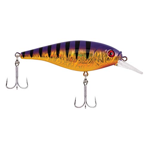 Berkley Flicker Shad Shallow Crankbait - Slick Purple Bengal, 2/7 oz, 2¾"