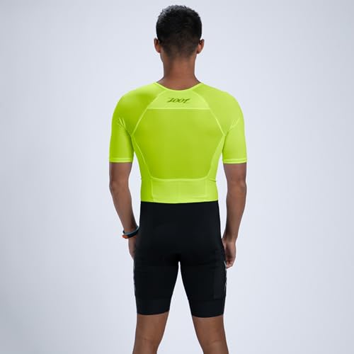 Men's Triathlon Full-Zip Racesuit | Moisture-Wicking, Short Sleeve