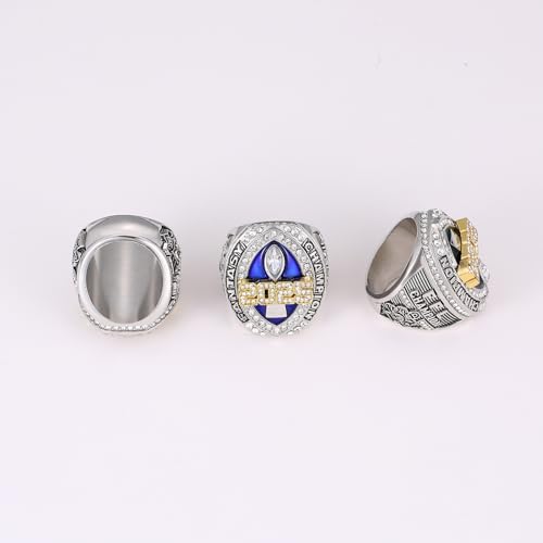 Fantasy Football Championship Ring with Box - League Trophy Award