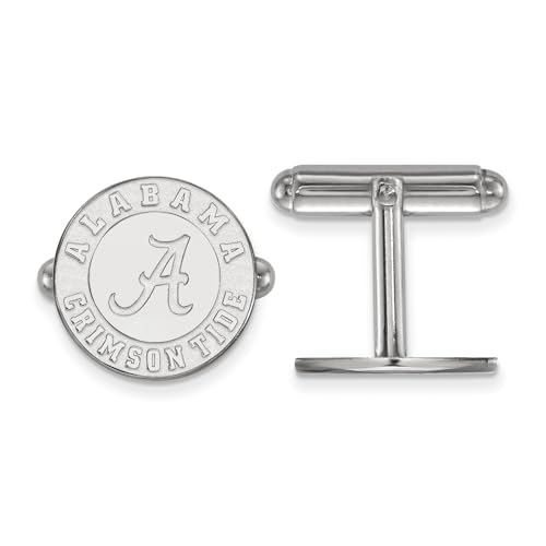 Sterling Silver Alabama Cufflinks - 15mm