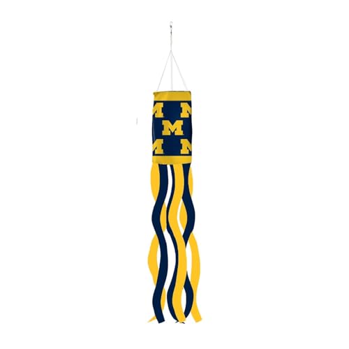 University of Michigan Windsock - Maize and Blue, 6" x 40"