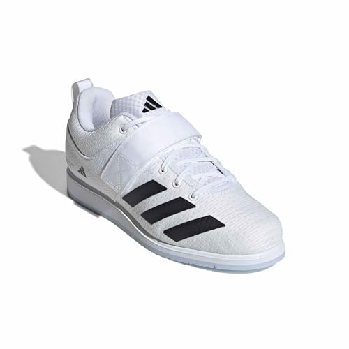 Powerlift 5 Weightlifting Shoes - Unisex Adult, Size 13 Women/12 Men - White/Black/Crystal Sky