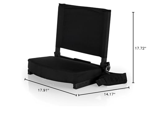 Padded Stadium Seat for Bleachers - Georgia Bulldogs - Black