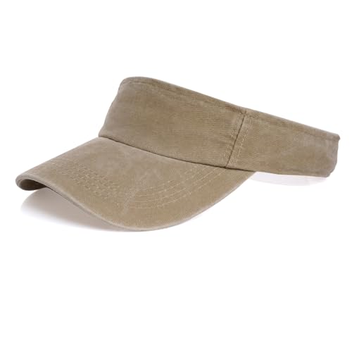 Adjustable Sun Visor Cap for Sports - Light Yellow