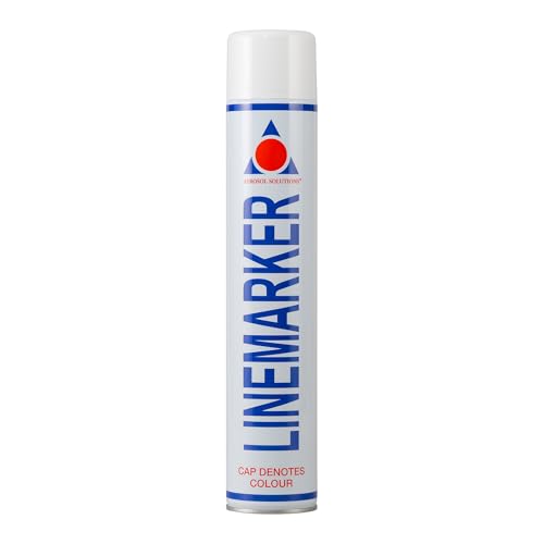 Line Marker Spray Paint - White 26 Oz for Sports Fields & Construction