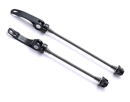 Quick Release Axle Skewer Set - Front & Rear, Road Black