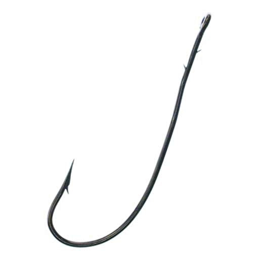 Bass Fishing Hooks - Bronze Worm Hook 7 Pack, Size 1/0