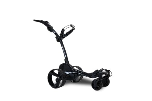 All Terrain Electric Golf Cart with Remote Control - Gloss Black & Matte Black - 36 Hole Battery