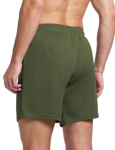 Men's 7-Inch Athletic Running Shorts - Lightweight, Quick Dry with Pockets