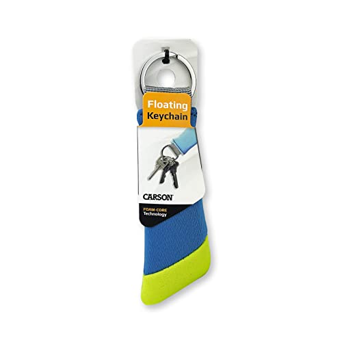 High Visibility Floating Keychain - Green/Blue Neoprene