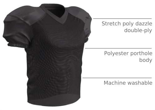 Boys' Time Out Football Practice Jersey - X-Large, Black