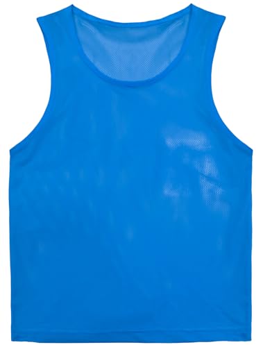 Reversible Youth Sports Practice Vests - 12 Pack Lightweight Mesh