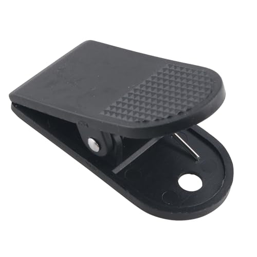 Treadmill Safety Switch Clip - Spring Loaded Black Gym Clip