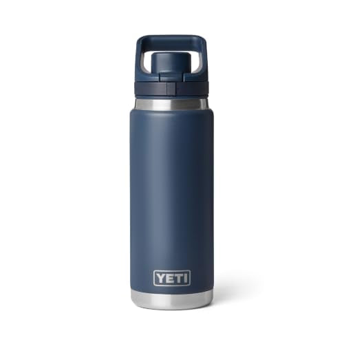 YETI Rambler 18 oz Navy Leakproof Water Bottle with Flip Chug Cap