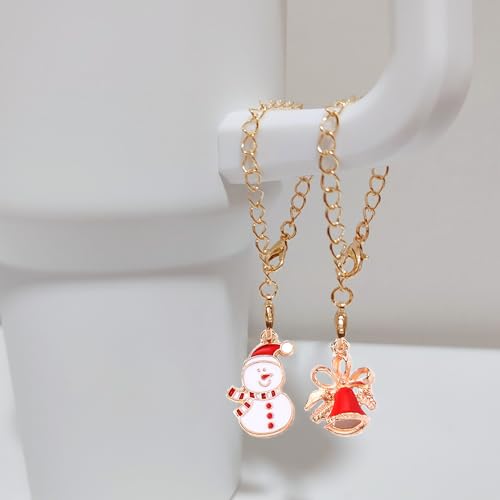 Christmas Tumbler Handle Charms - 4 Piece Holiday Accessory Set C-4pcs-a