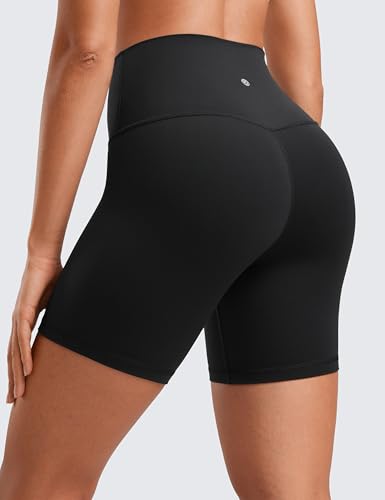 High Waisted Biker Shorts 6" | Soft Compression Yoga Shorts for Women