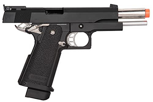 Hi-Capa 1911 Airsoft Pistol - Black, Gas Blowback with Speed Loader