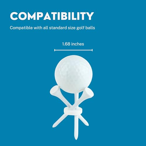 Matterform Golf Ball Display Stand 2-Pack | Tripod Golf Ball Holder for Collectibles & Decor