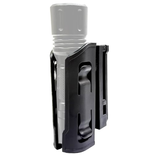 Tactical Flashlight Holster with Quick-Draw & Molle Mount for Duty Belt