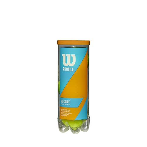 Wilson Profile All Court Tennis Balls - Yellow Can (3 Balls)