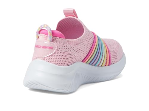 Skechers Girls' Ultra Flex 3.0 Sweet Ties Sneakers - 11.5 Little Kid Pink/Multi