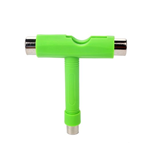 Portable Multi-Function Skateboard Tool with Screwdrivers - Green