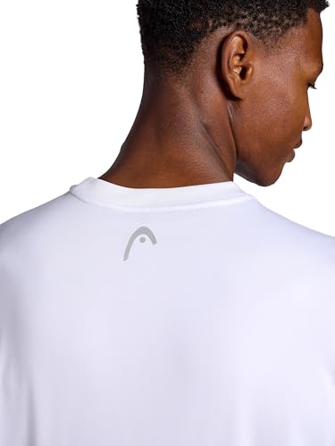 Large White Men's Sleeveless Tank Top - Lightweight Stretch Activewear