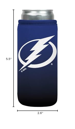CanSok NHL Hockey Sleeve - Tampa Bay Lightning, 12oz Slim Can Cover