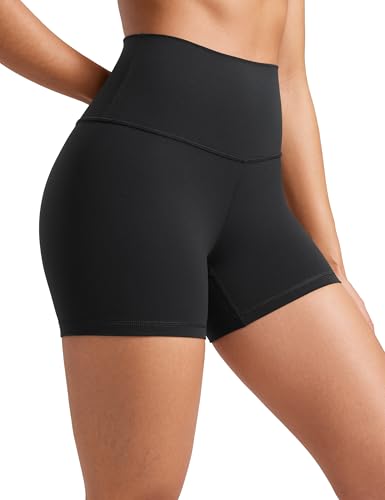 Butterluxe Biker Shorts for Women - 4" High Waisted, Soft Compression