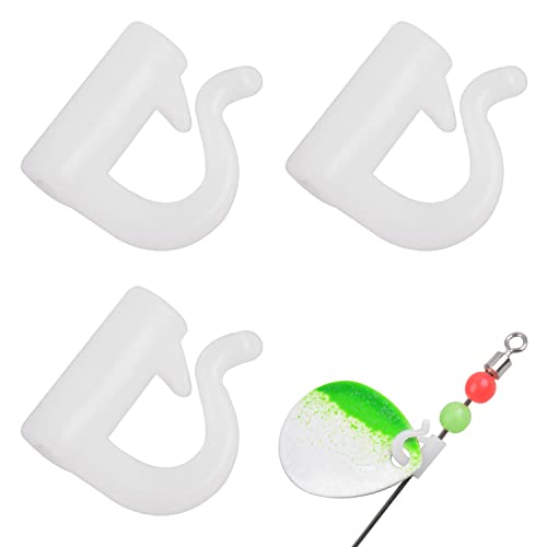 Quick Change Spinner Clevis - 100pcs Fishing Snaps - White