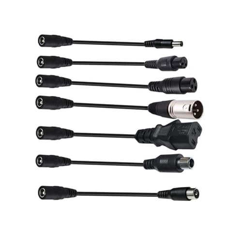 7-in-1 Charging Adapter Set for Electric Bikes & Scooters - 15cm