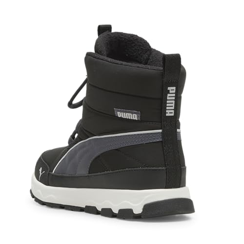 PUMA Kids Boys Evolve Snow Boots - Big Kid Black Winter Ankle Shoes