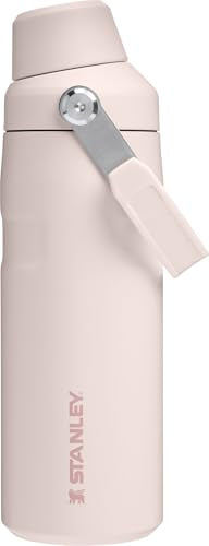 Stanley IceFlow Fast Flow Water Bottle 16oz Rose Quartz Leakproof & Insulated