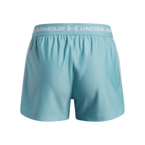 Under Armour Kids Tech Play Up Shorts Big Kid Medium Blue Haze White