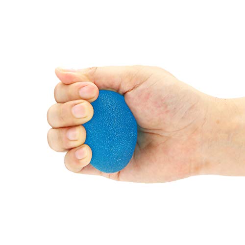 Stress Balls Set with Carry Bag - 3 Resistance Levels - Red/Yellow/Blue