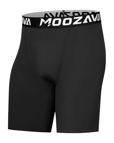 Men's Compression Shorts - Spandex Athletic Underwear - Large, Black