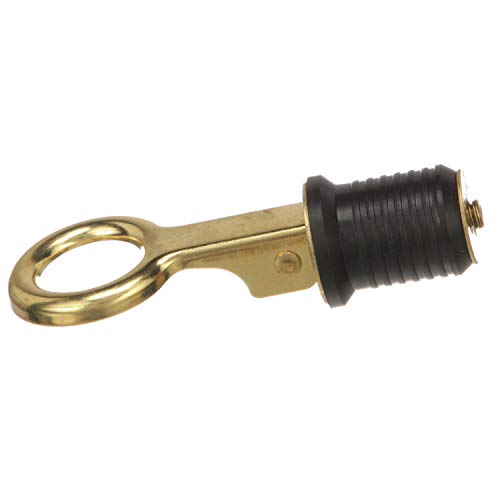 Snap-Handle Drain Plug for 1-Inch Drains - Durable Brass & Rubber
