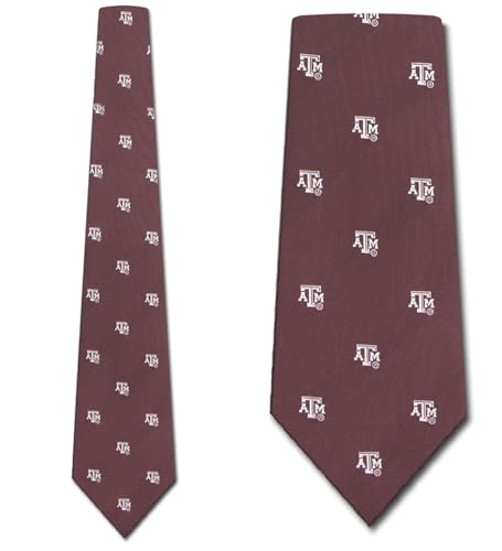 Texas A&M Aggies Necktie - Microfiber College Tie for Men