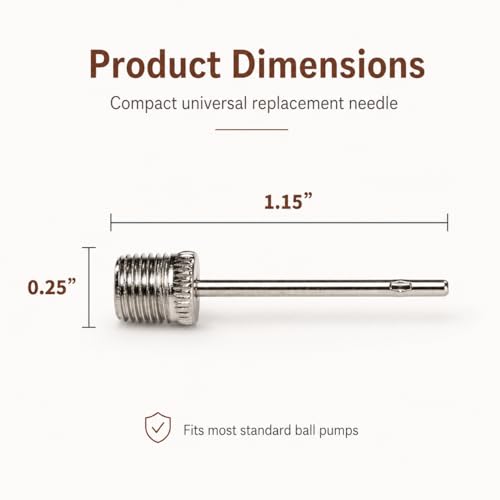 Universal Ball Pump Needles - 40 Pack Stainless Steel Inflation Pins