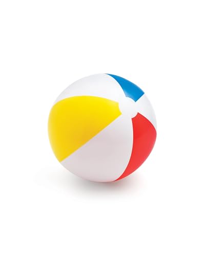 20-Inch Inflatable Beach Ball - Glossy Panel Design