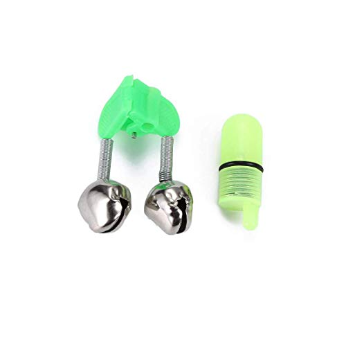 Fishing Bell and Night Light Kit, 20 Pcs Fish Bite Bait Alarm with