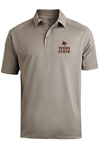 Men's Moisture-Wicking Golf Polo Shirt - Texas St Sport Gray - X-Large