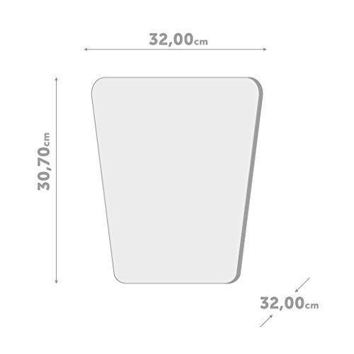 Basketball Wastebasket - Quirky Design, Strong ABS Plastic, White