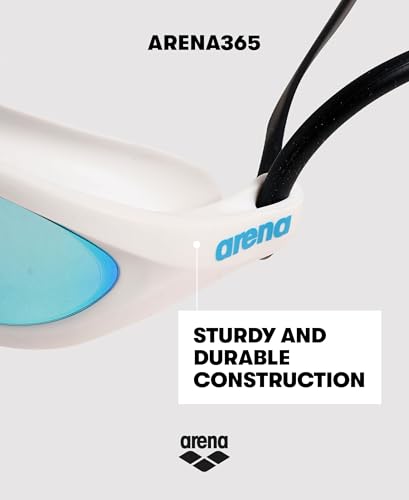 ARENA Unisex Adult Swim Goggles Anti-Fog Clear/Gray Blue - Comfortable Fit